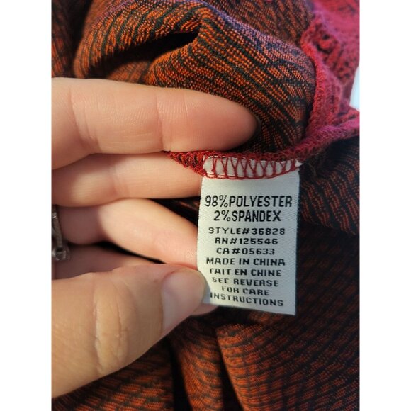 Habitat Clothes To Live In Zip Up Red Asymmetrical Vest Tunic Lagenlook‎ Size S - Picture 8 of 8